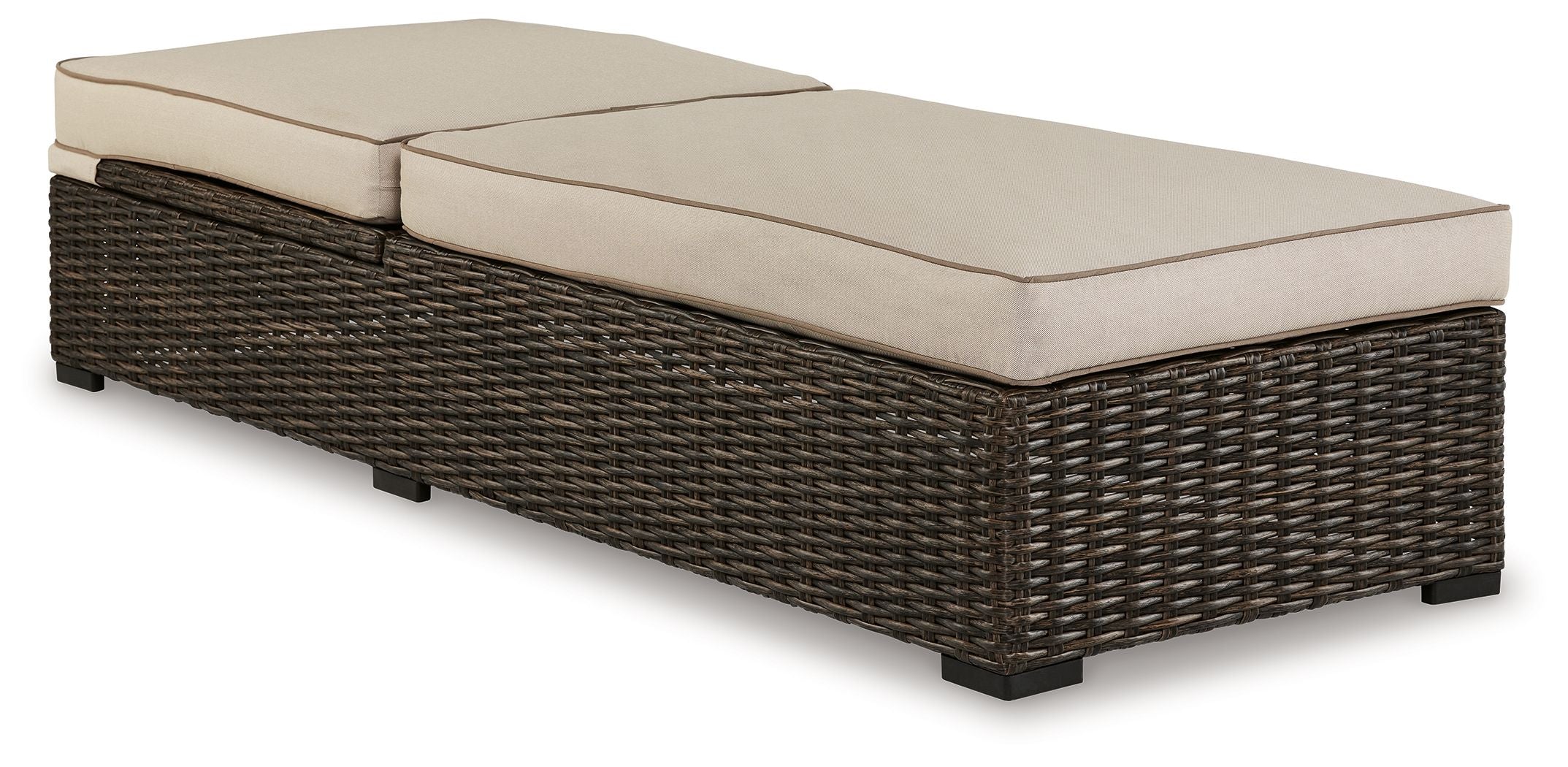 Signature Design by Ashley® Coastline Bay - Brown - Chaise Lounge With Cushion | Meri Furniture