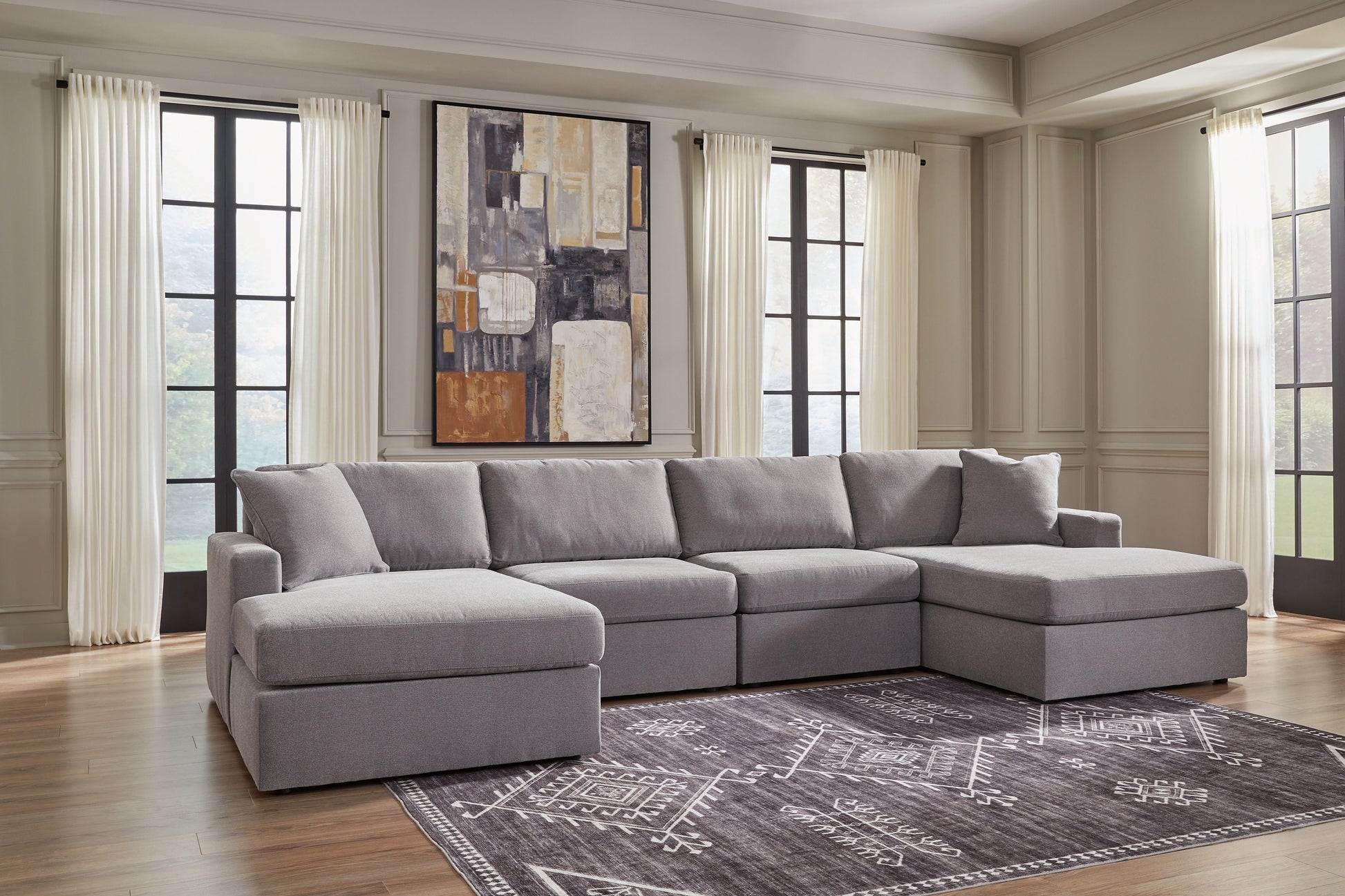 Signature Design by Ashley® Modmax - Granite - Sectional | Meri Furniture