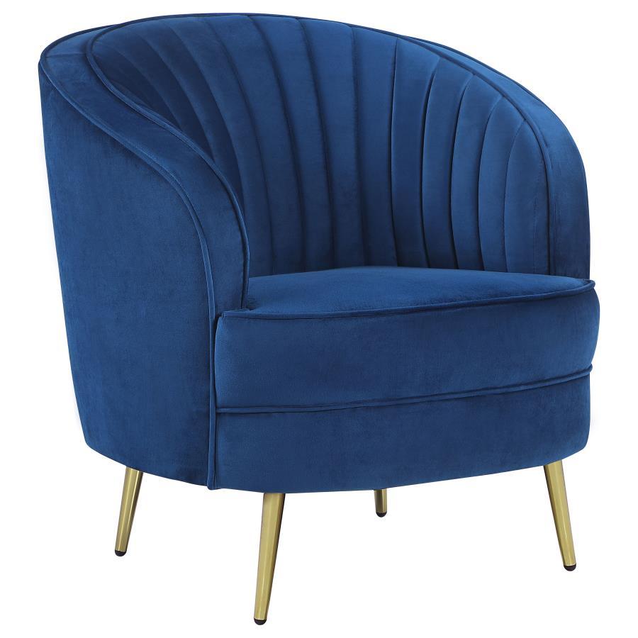 Coaster Fine Furniture Sophia - Upholstered Channel Tufted Barrel Accent Chair | Meri Furniture