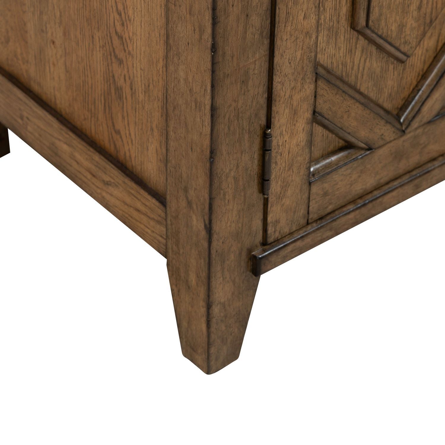 Carolina Park - 2 Door Bedside Chest With Charging Station - Brown