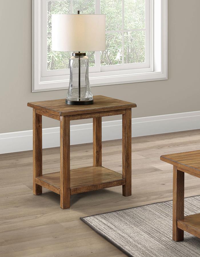 Coaster Fine Furniture Payne - Wood End Table with Shelf | Meri Furniture