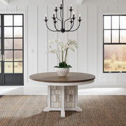 Liberty Furniture River Place - Pedestal Table Set - White | Meri Furniture