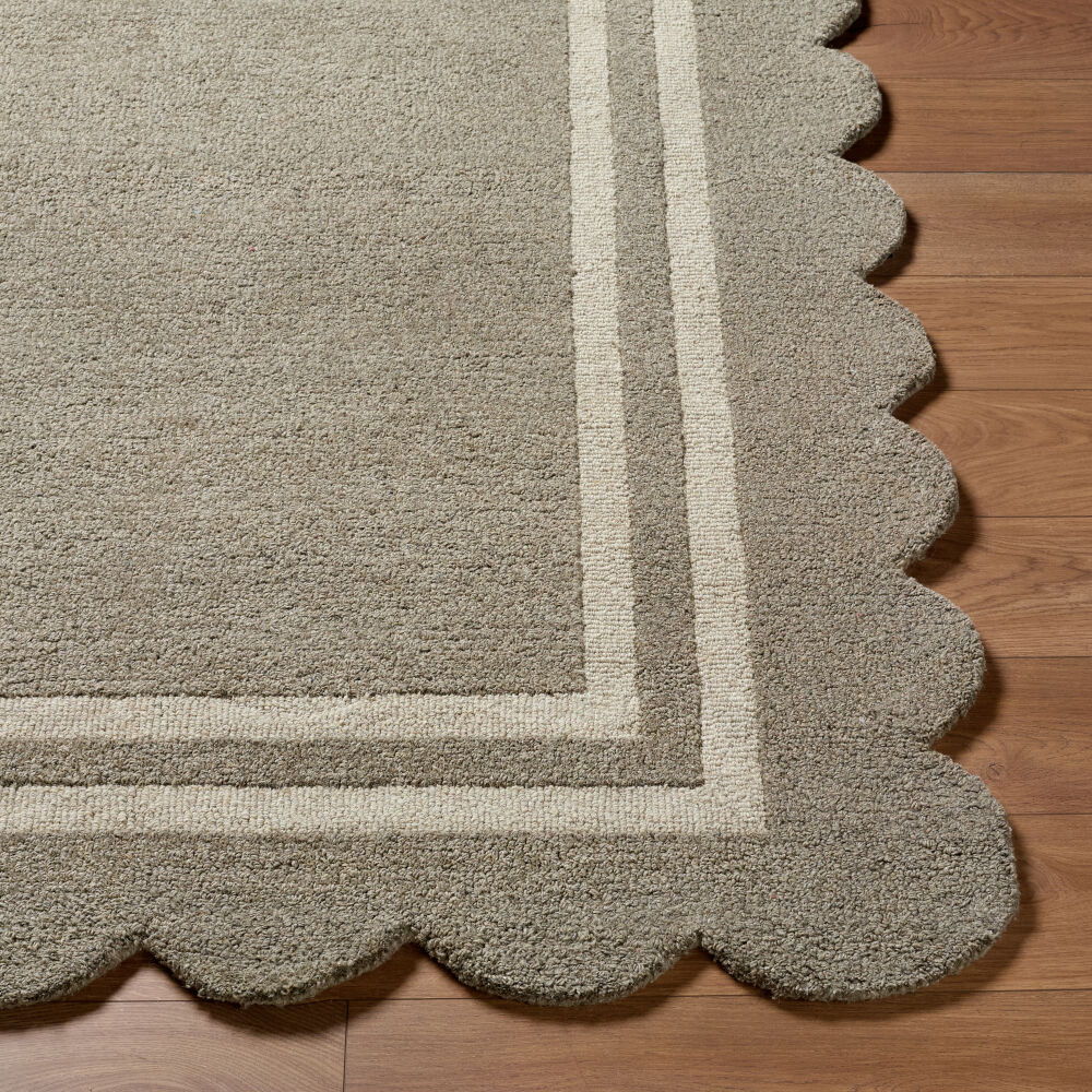 Scalloped Handmade Rug