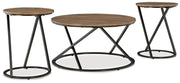 Cassbryn - Occasional Table Set (Set of 3) - Brown / Black