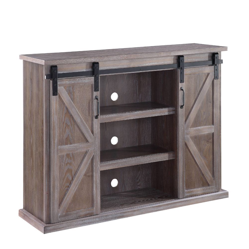 ACME Orabella - TV Stand - Rustic Natural | Meri Furniture