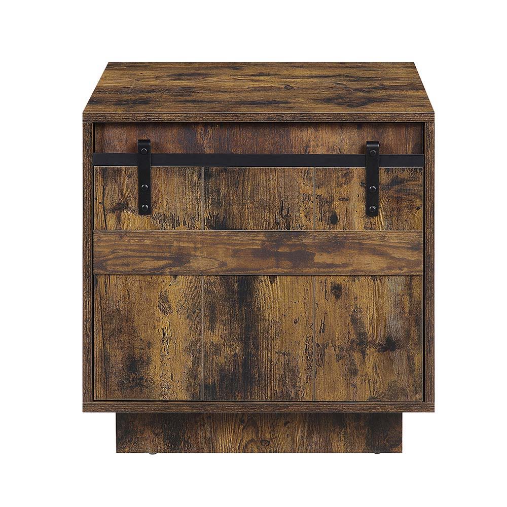 ACME Bellarosa - End Table - Rustic Oak | Meri Furniture