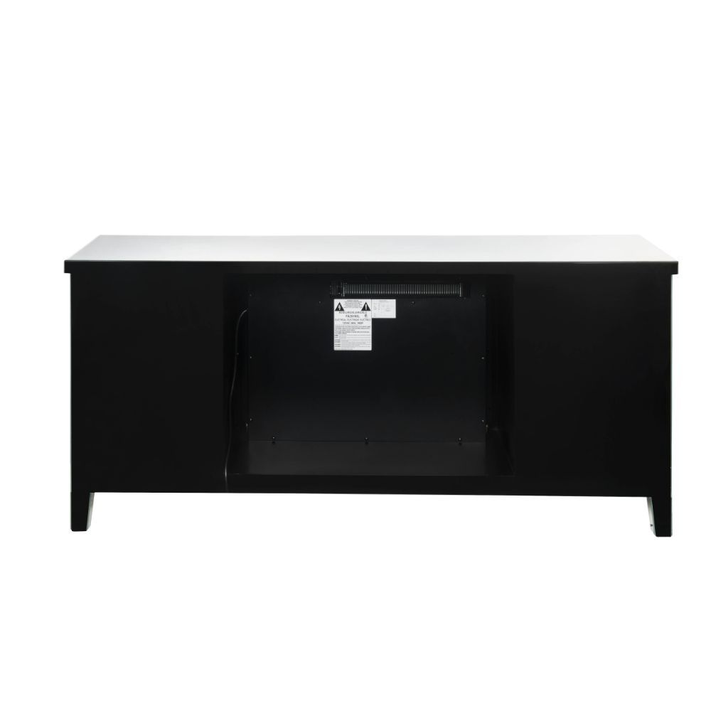ACME Assembled, Rectangular TV Stand with Fireplace. | Meri Furniture