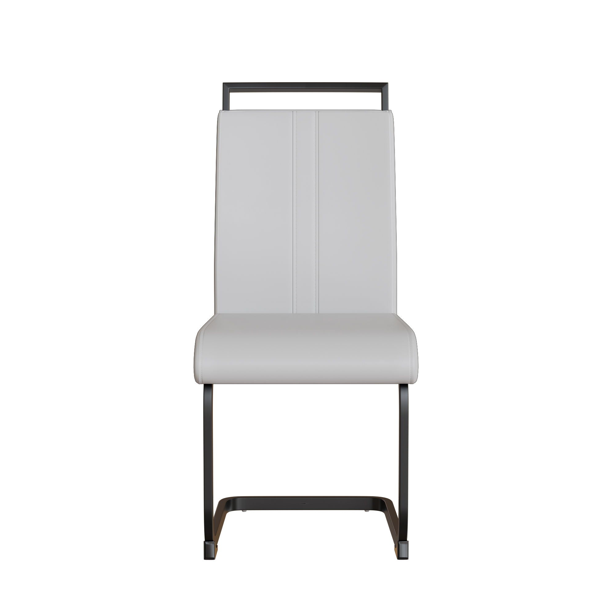 Modern Dining Chairs With High Back Upholstered Design Metal Legs