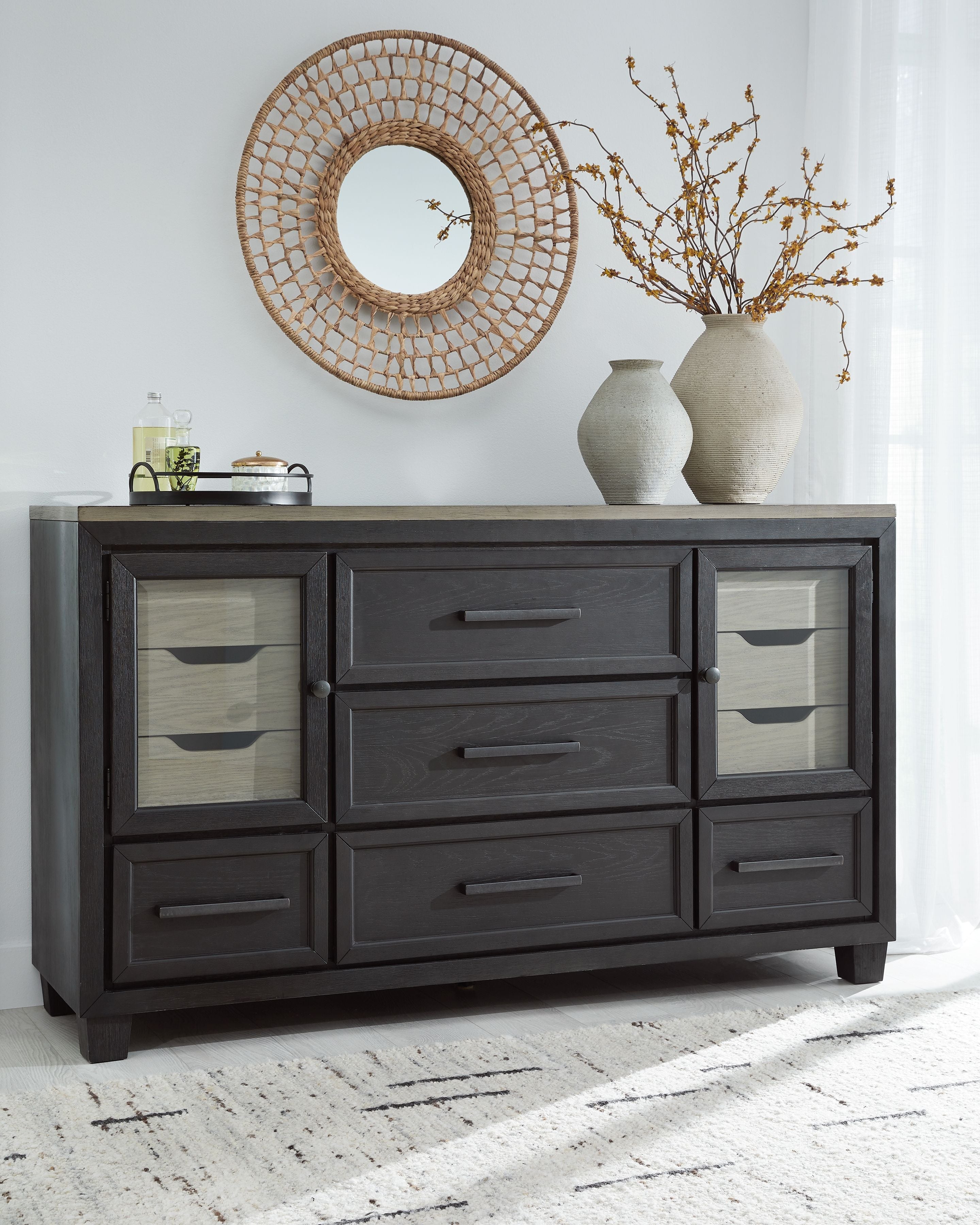Signature Design by Ashley® Foyland - Dresser, Mirror | Meri Furniture