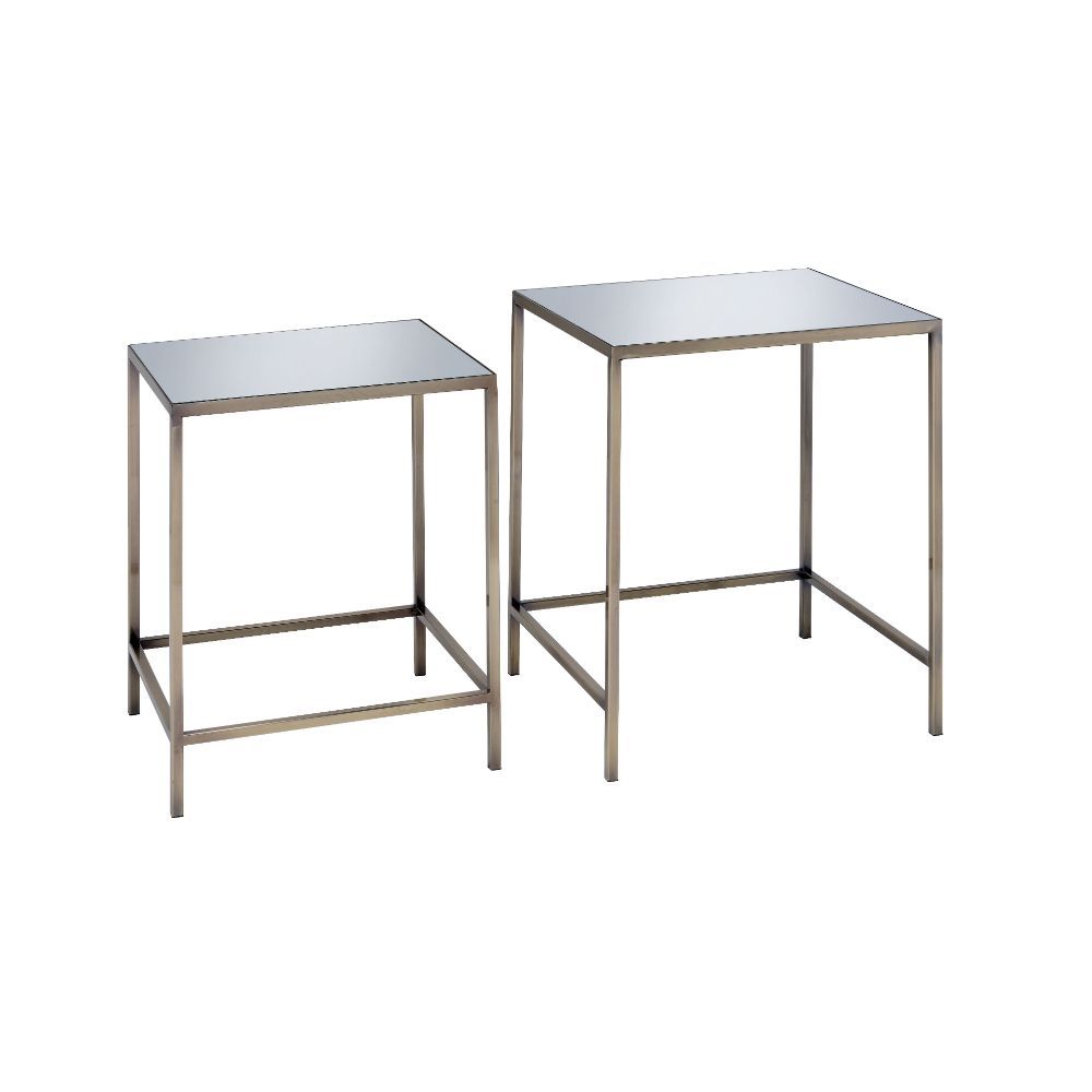 ACME Yumia - Coffee Table - Antique Brass & Mirror | Meri Furniture