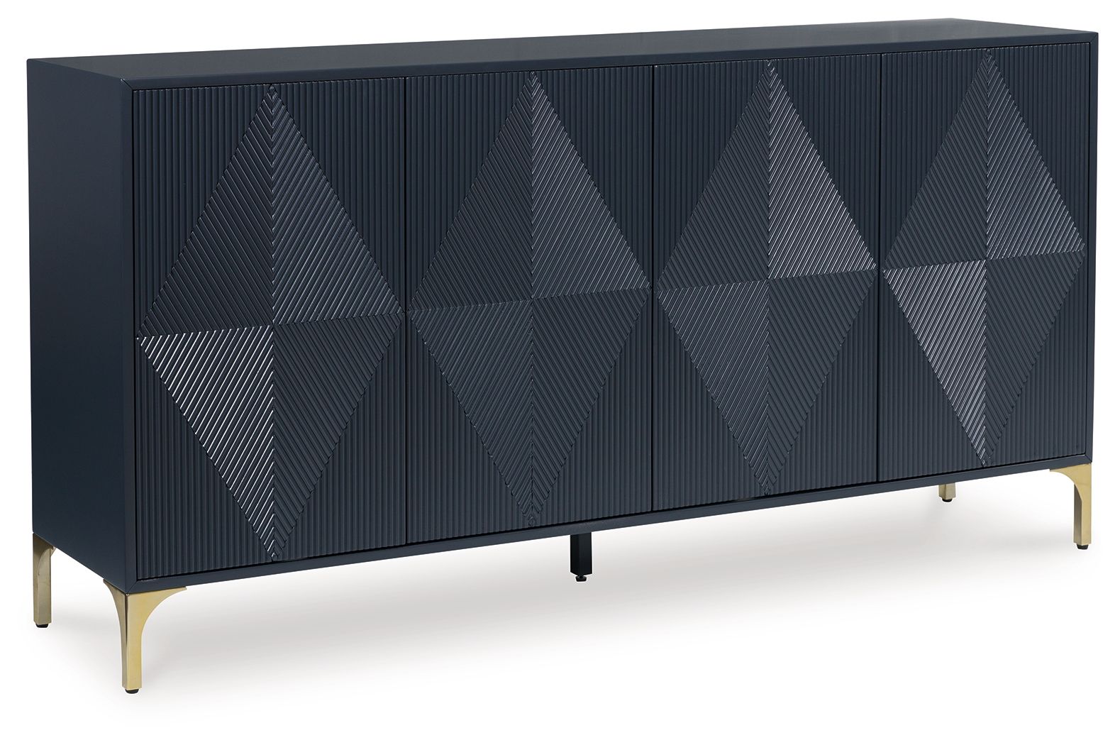 Signature Design by Ashley® Loirwick - Dark Blue - Accent Cabinet | Meri Furniture