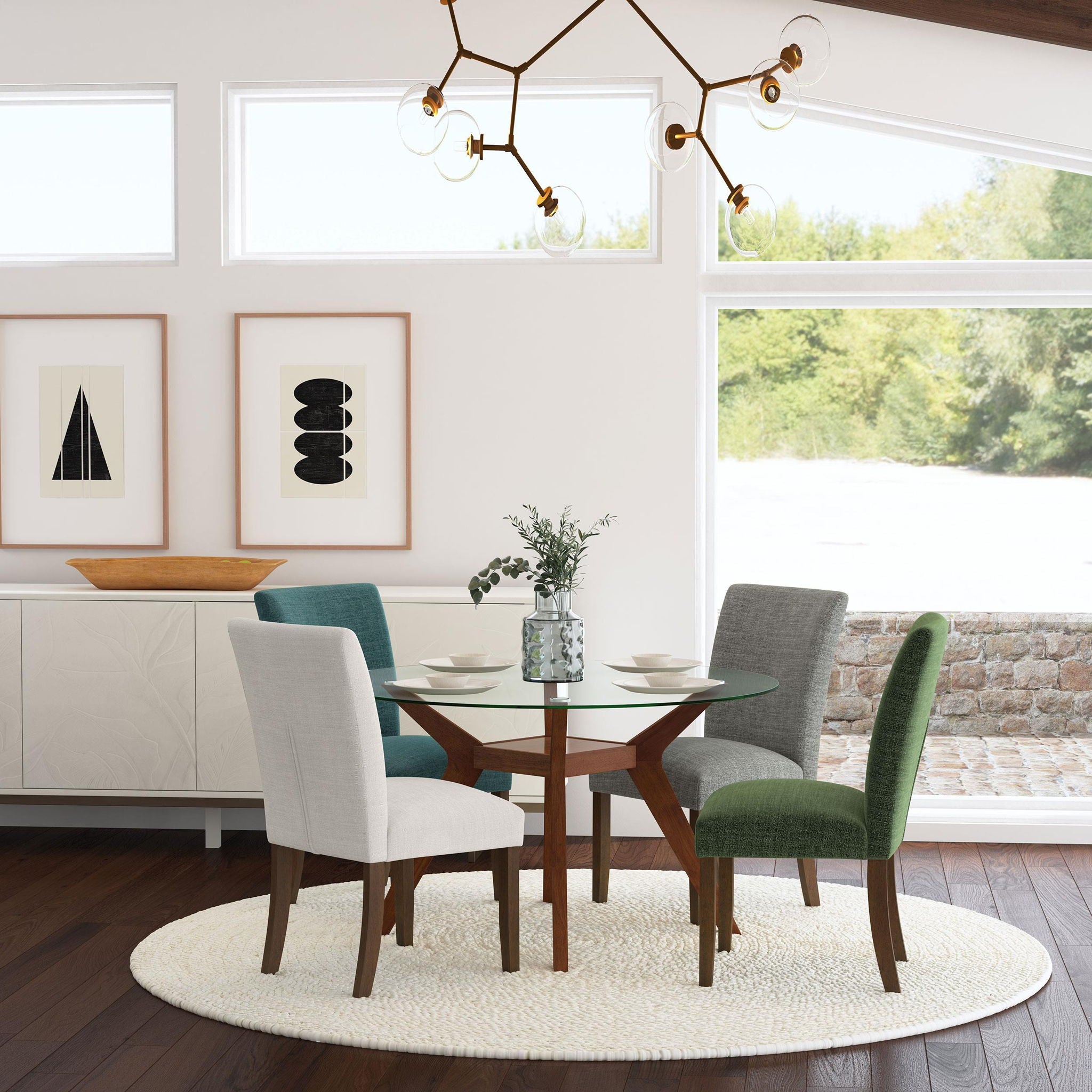 Paxton Upholstered Dining Side Chair Beige (Set of 2)