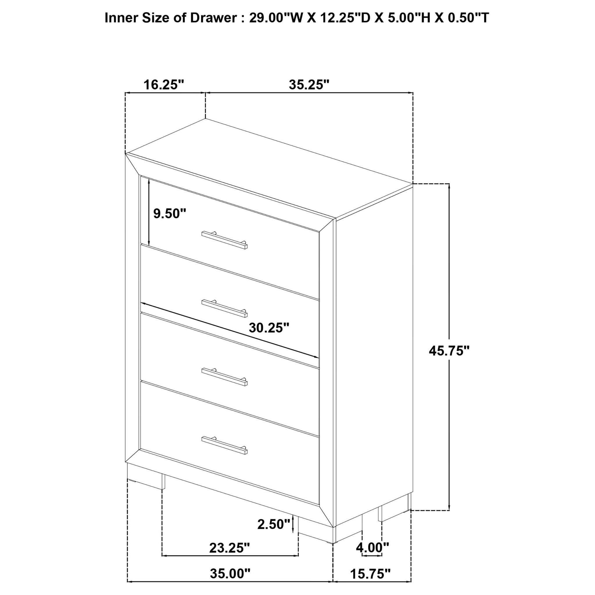 Arielle 5-piece Eastern King Bedroom Set Light Oak