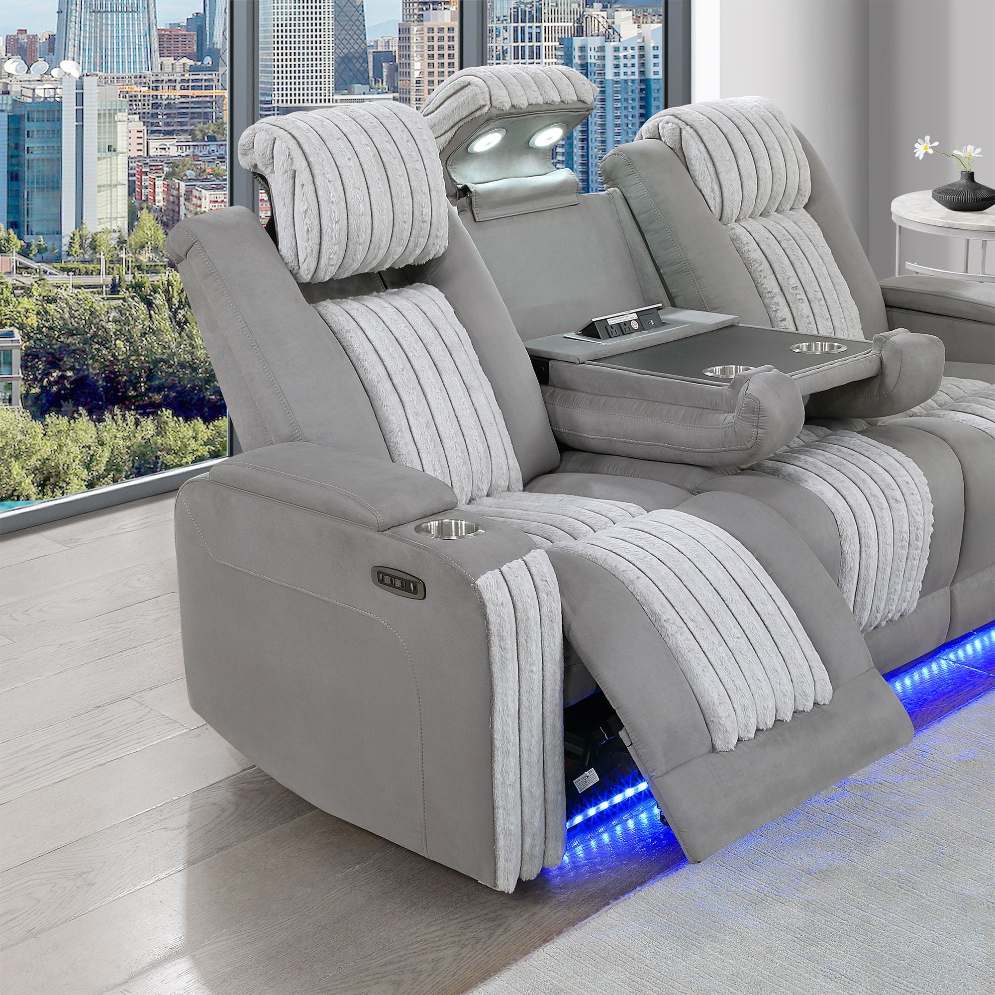 Duran - Power Reclining Sofa With Power Headrest