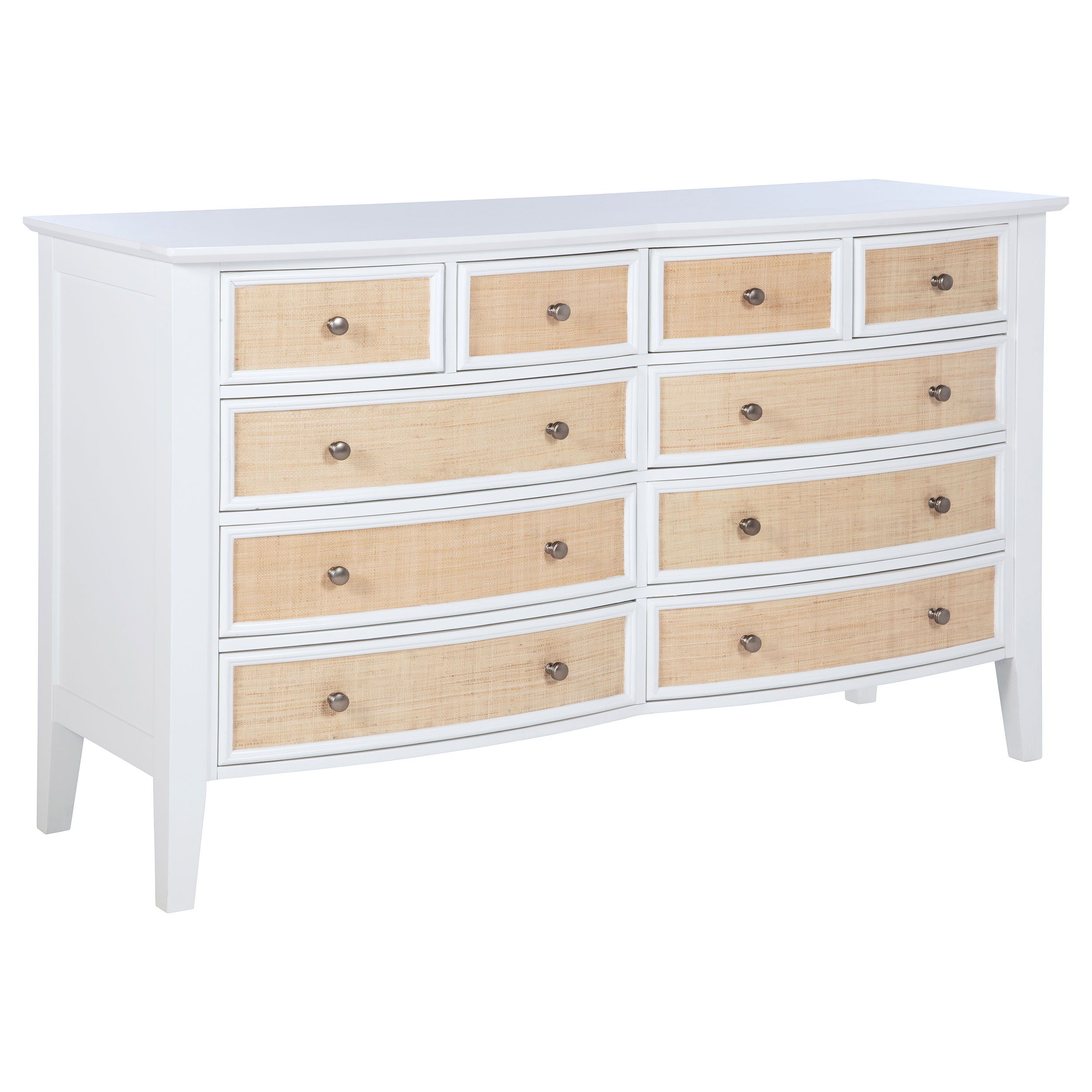 Coaster Fine Furniture Bexhill - 10-Drawer Dresser Cabinet - White | Meri Furniture
