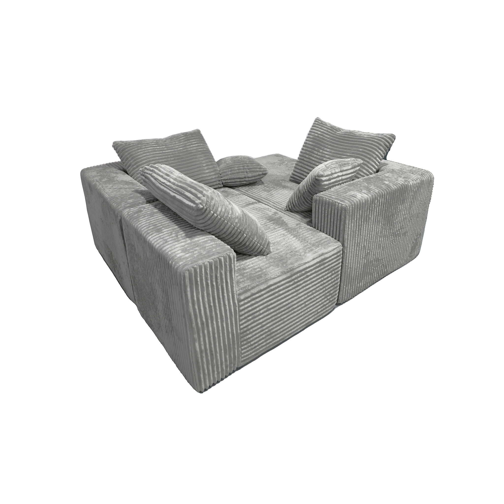 Corner Combination Sofa Sectional Couch With Soft Plush Fabric