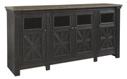 Ashley Furniture Tyler - Black / Gray - Extra Large TV Stand | Meri Furniture
