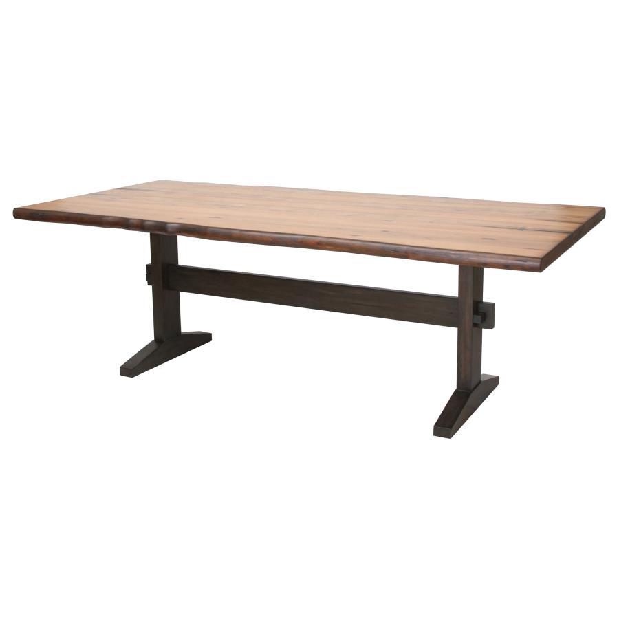 Coaster Fine Furniture Bexley - Live Edge Dining Table - Natural Honey | Meri Furniture