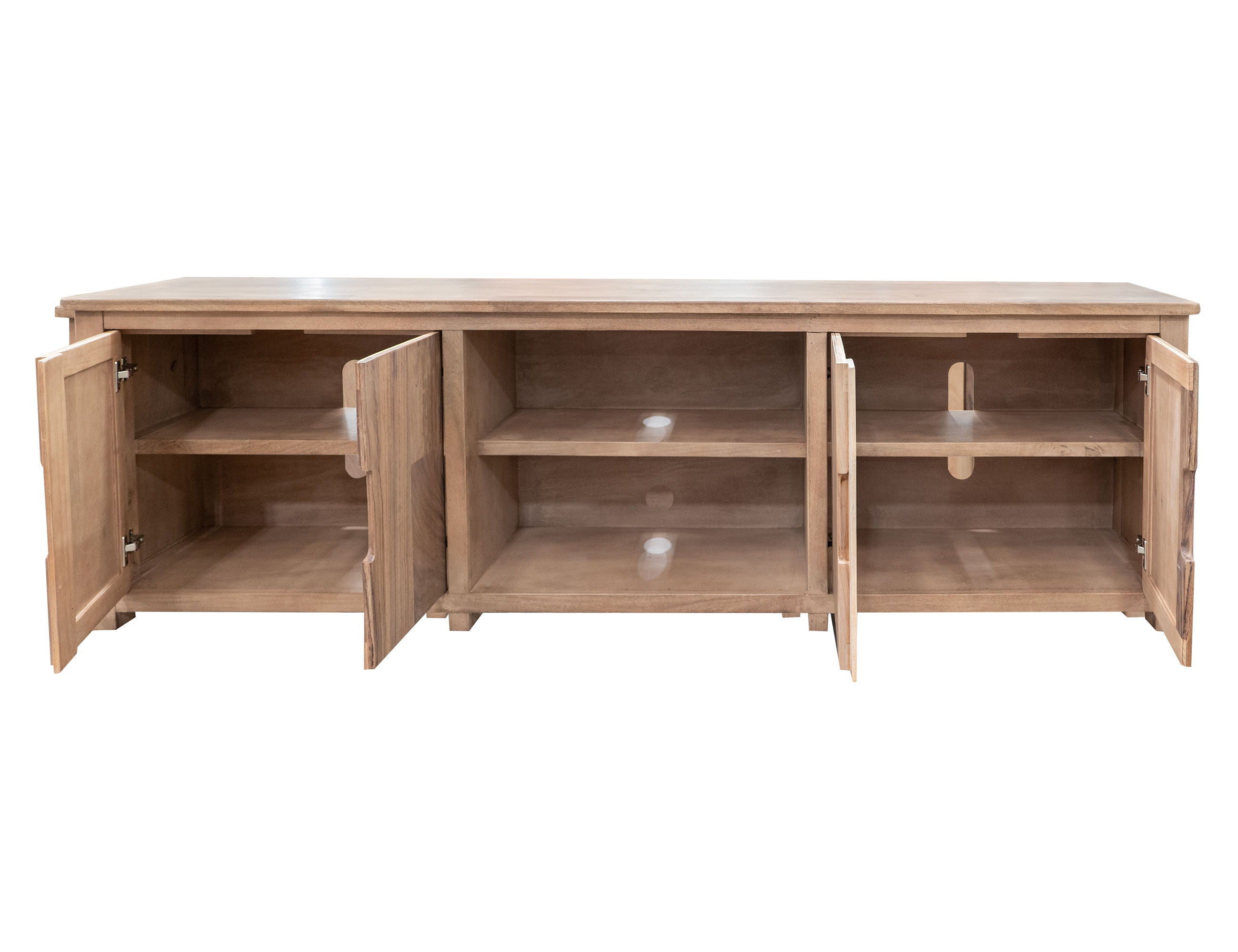 International Furniture Direct Natural Parota - TV Stand - Brown | Meri Furniture