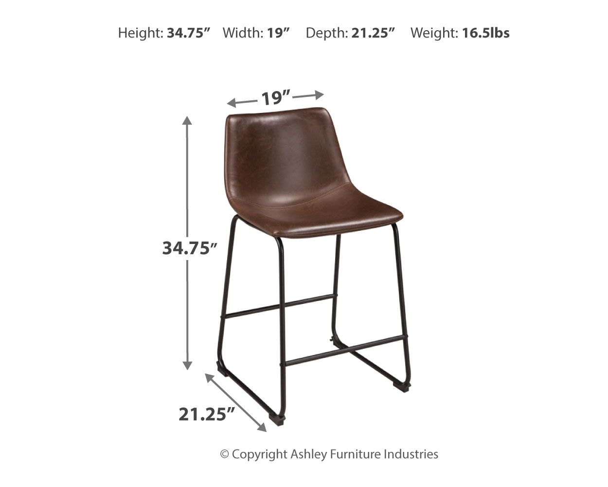 Signature Design by Ashley® Centiar - Upholstered Barstool (Set of 2) | Meri Furniture