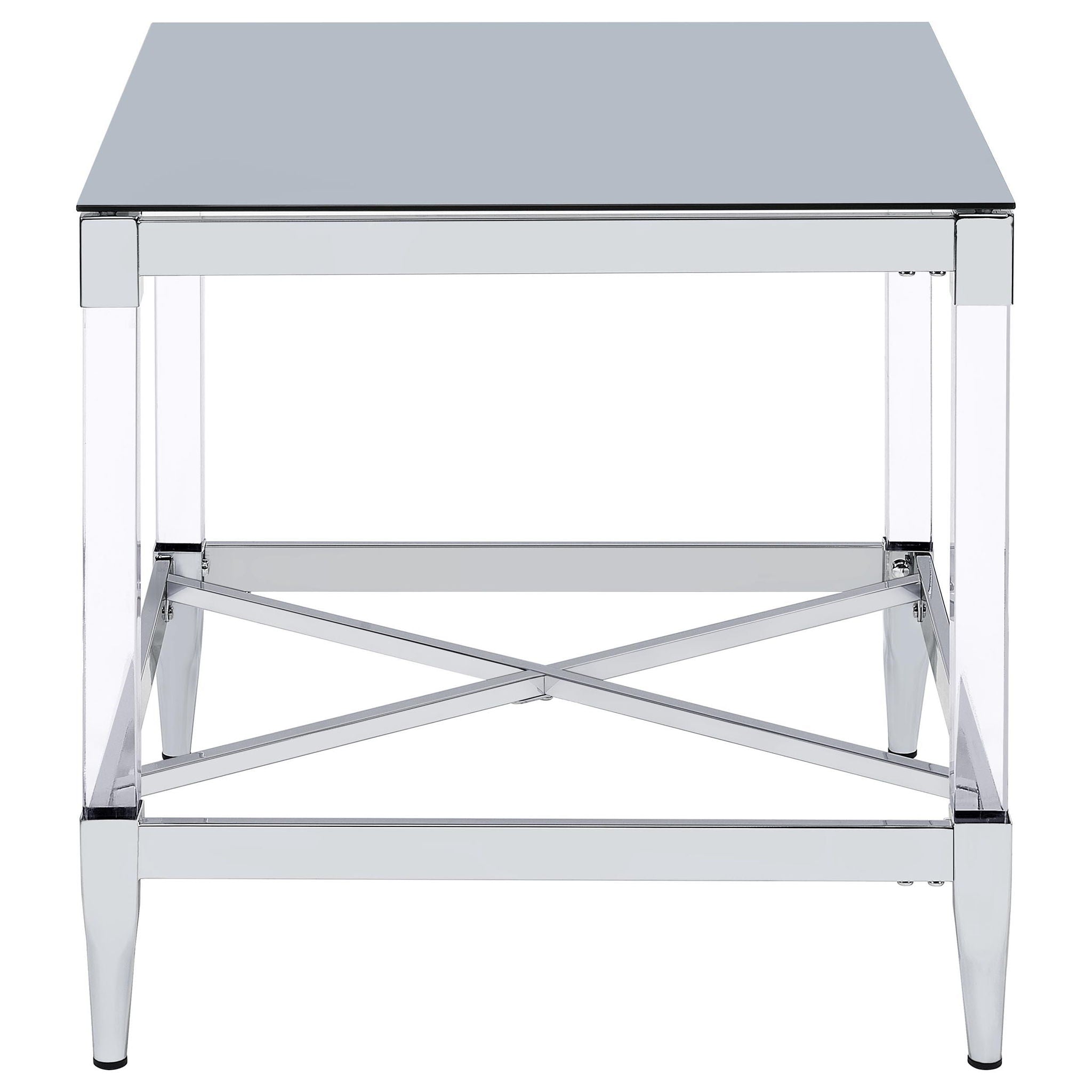 Lindley 3-piece Square Coffee and End Table Set Chrome