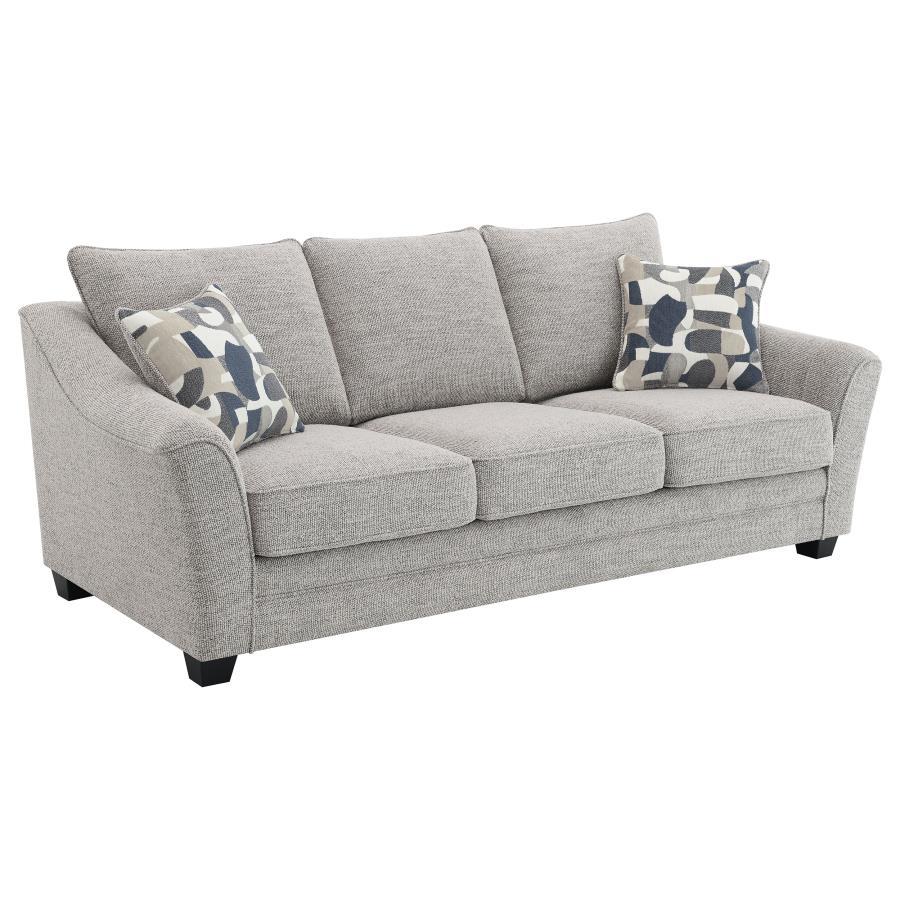 Coaster Fine Furniture Tomkins - Boucle Upholstered Sofa - Light Gray | Meri Furniture