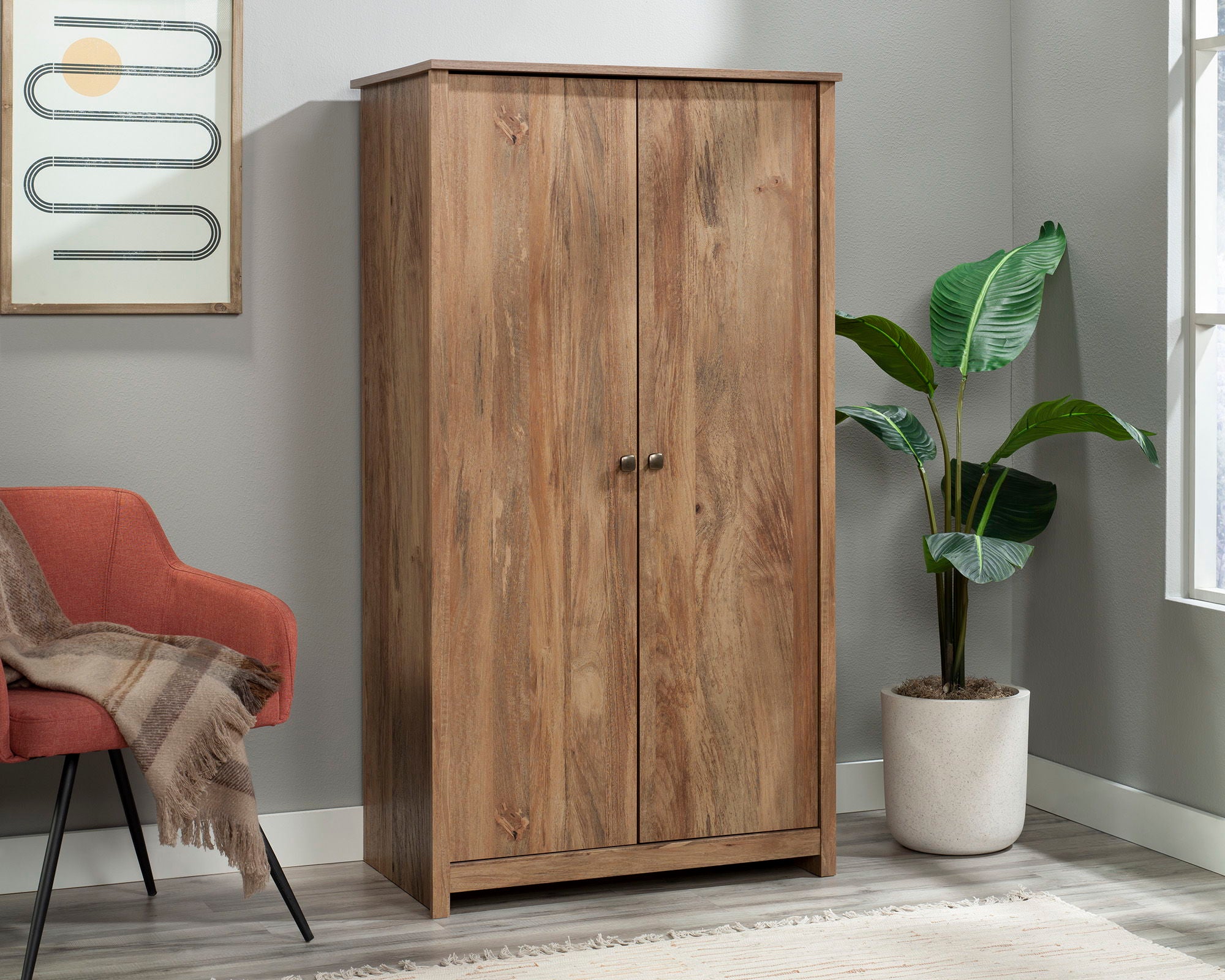2-Door Storage Cabinet in Sindoori Mango