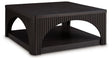 Signature Design by Ashley® Yellink - Black - Square Cocktail Table | Meri Furniture