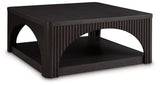 Signature Design by Ashley® Yellink - Black - Square Cocktail Table | Meri Furniture