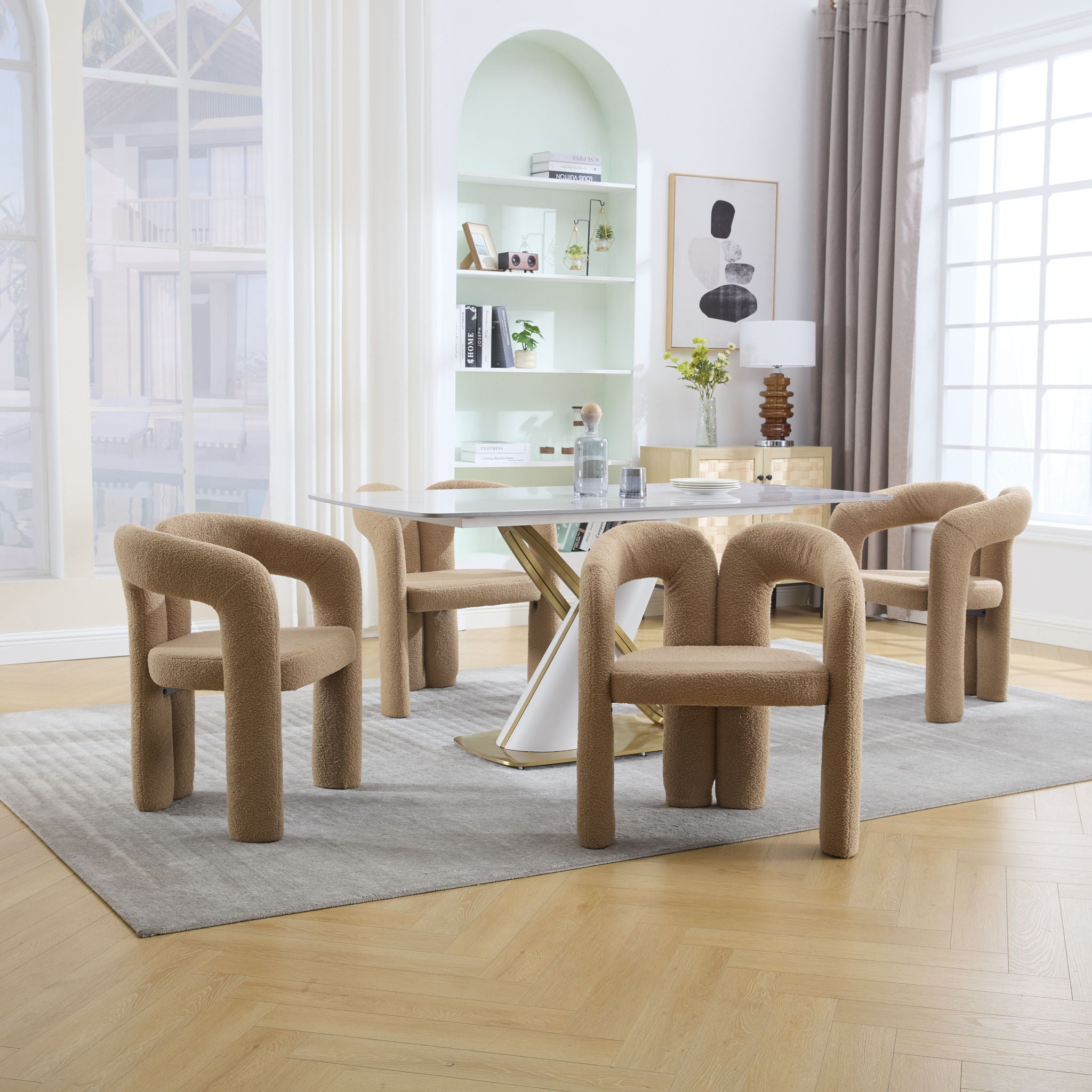 Coolmore Contemporary Designed Accent / Dining Chair With Armrests