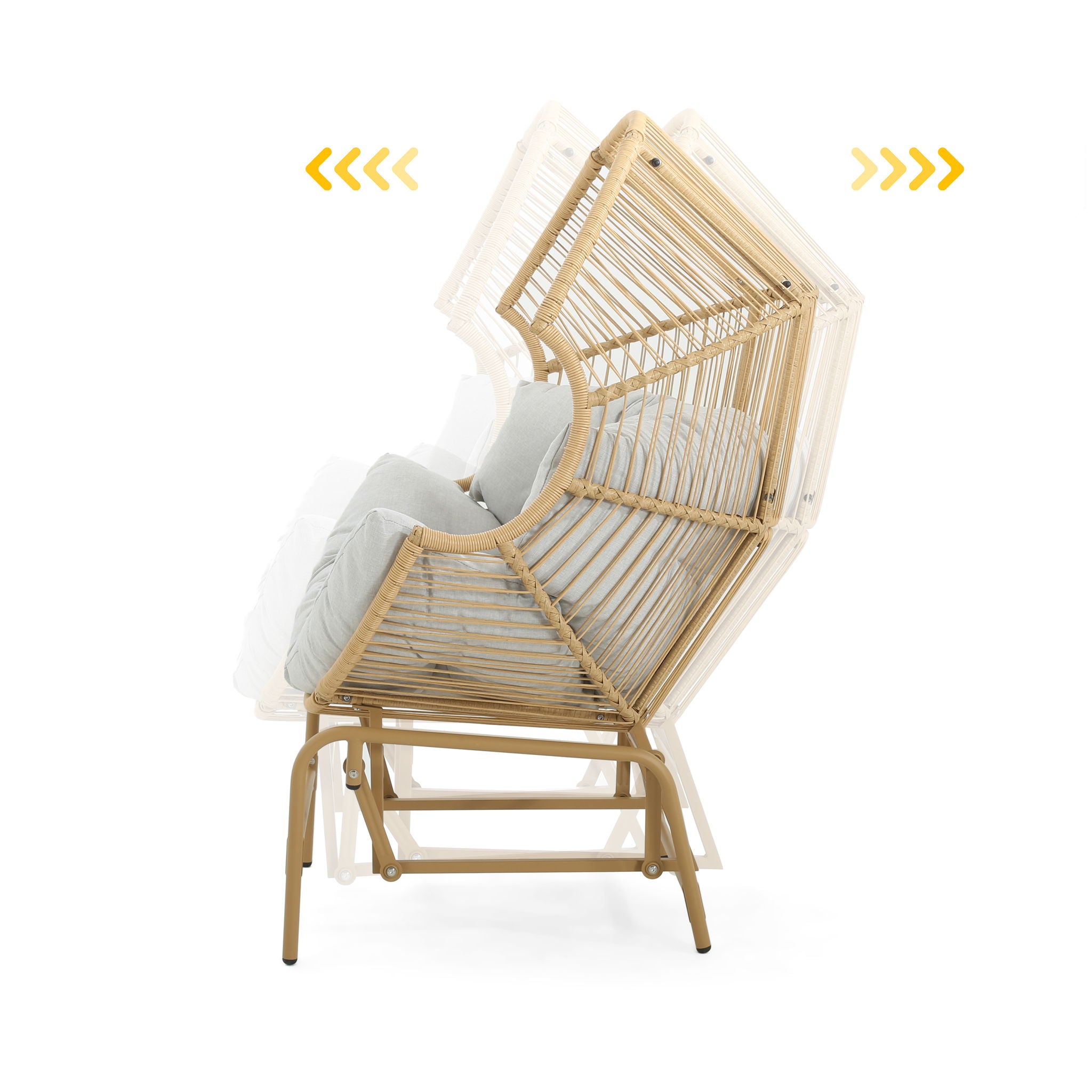Palos - Outdoor Wicker Glider Chair