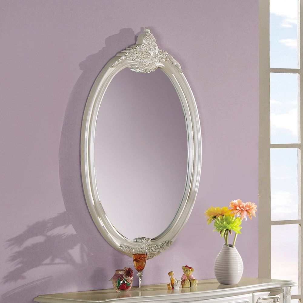ACME Pearl - Mirror - Pearl White | Meri Furniture