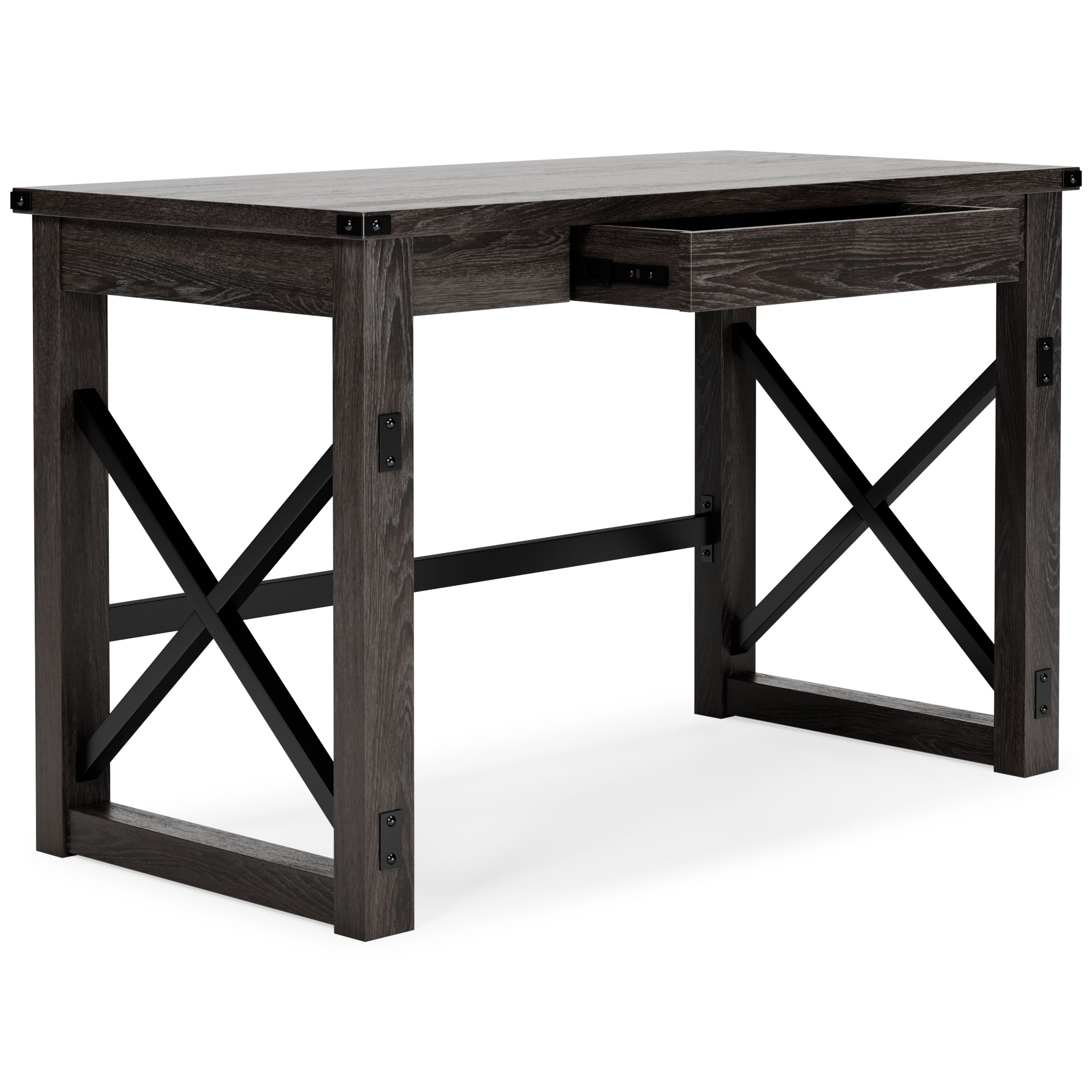 Ashley Furniture Freedan - Grayish Brown - Home Office Desk | Meri Furniture