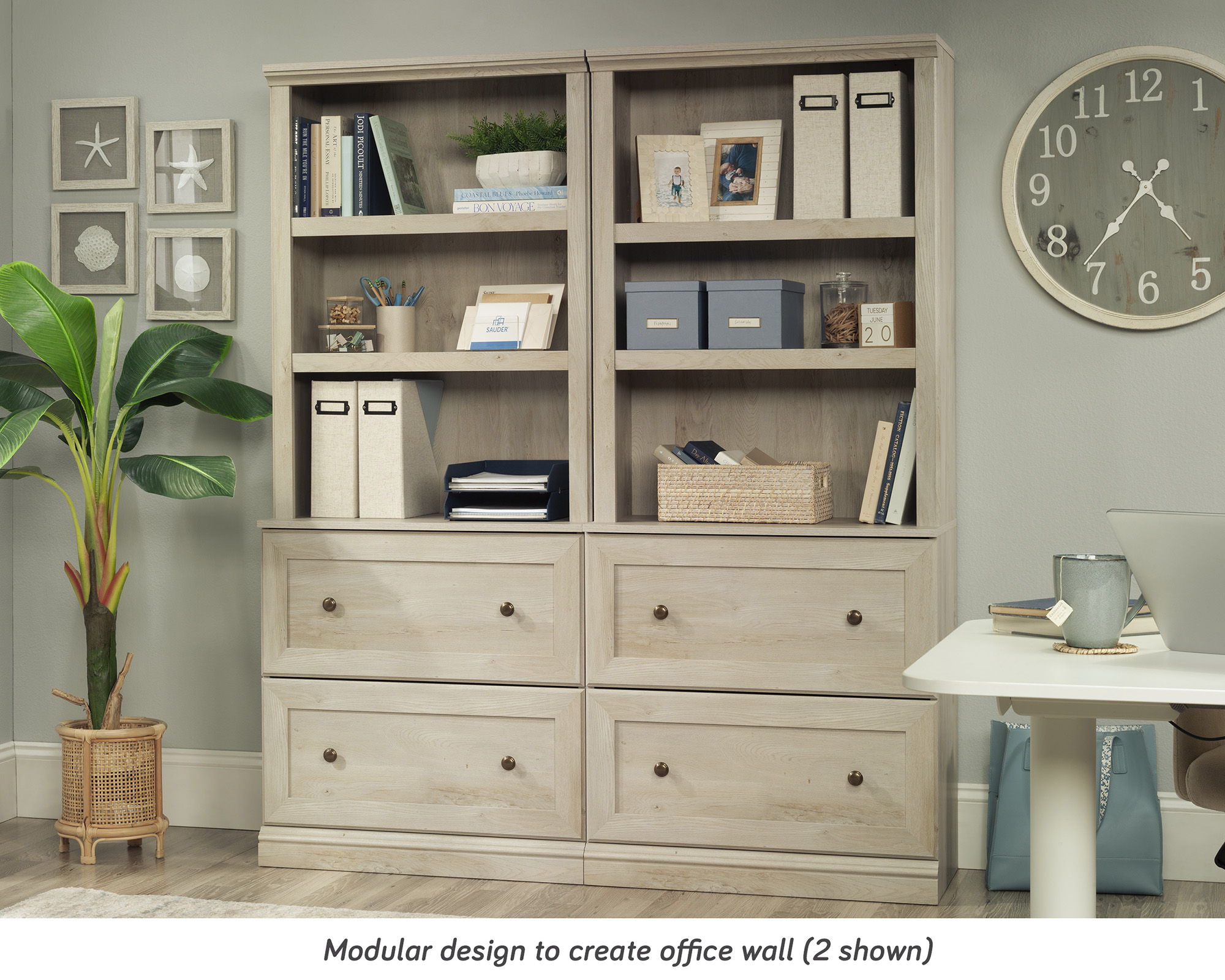 Bookcase with Drawers in Chalked Chestnut