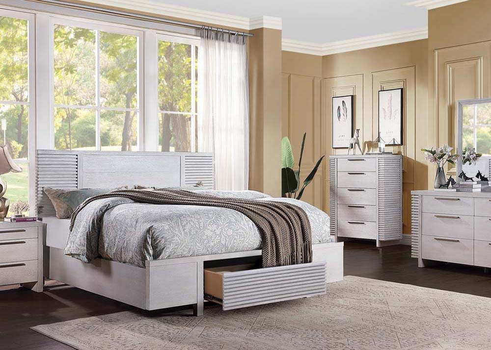 ACME Aromas - Bed w/Storage | Meri Furniture