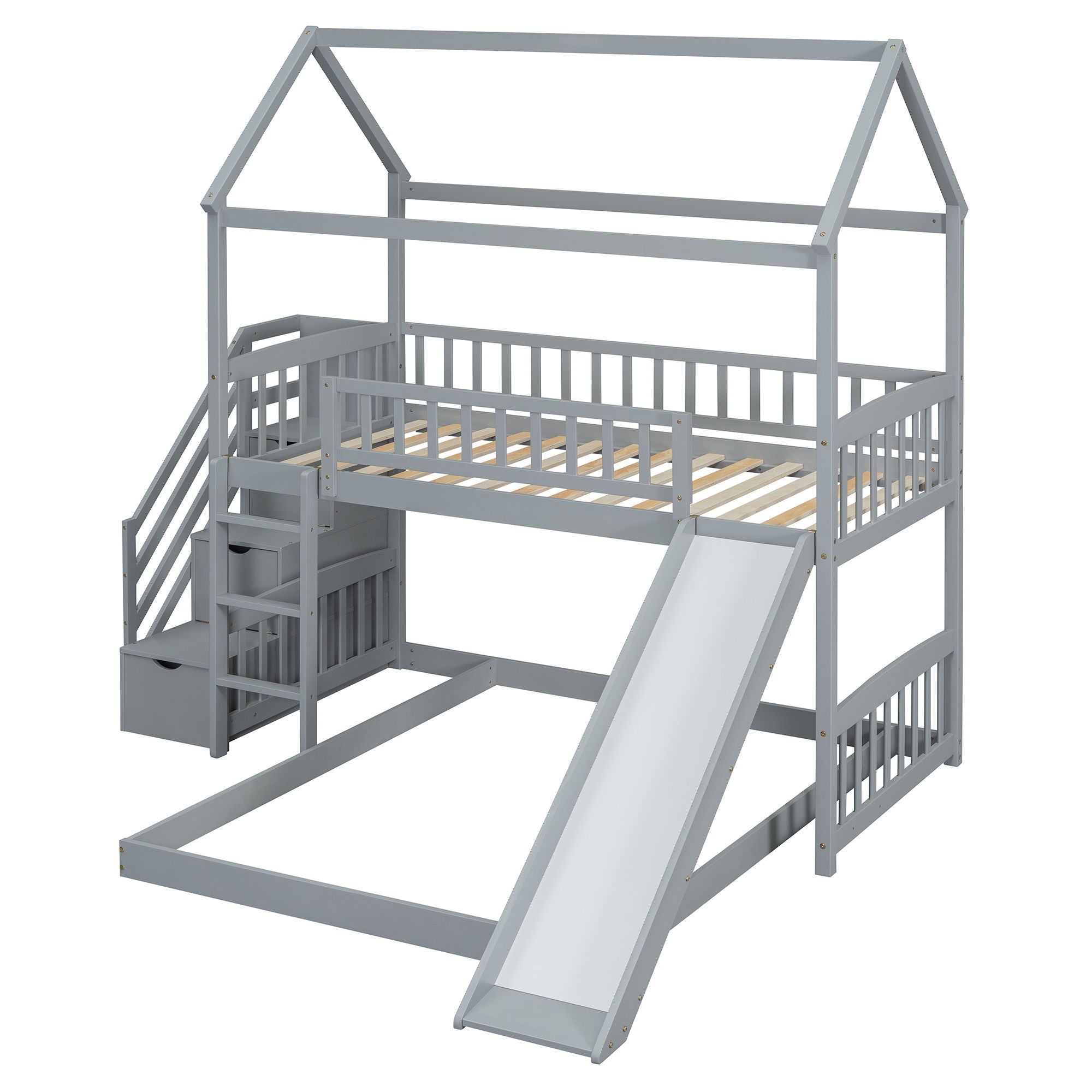 House Bunk Bed With Slide