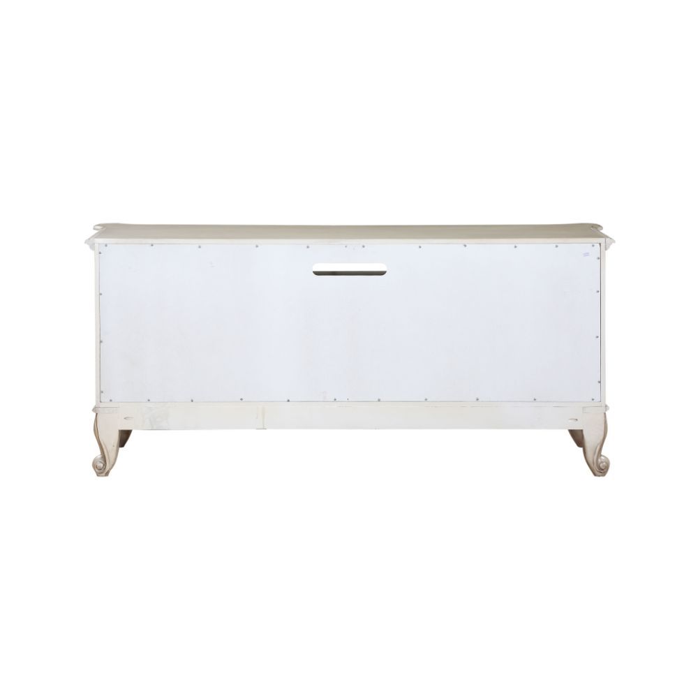 ACME Gorsedd - TV Stand - Antique White | Meri Furniture