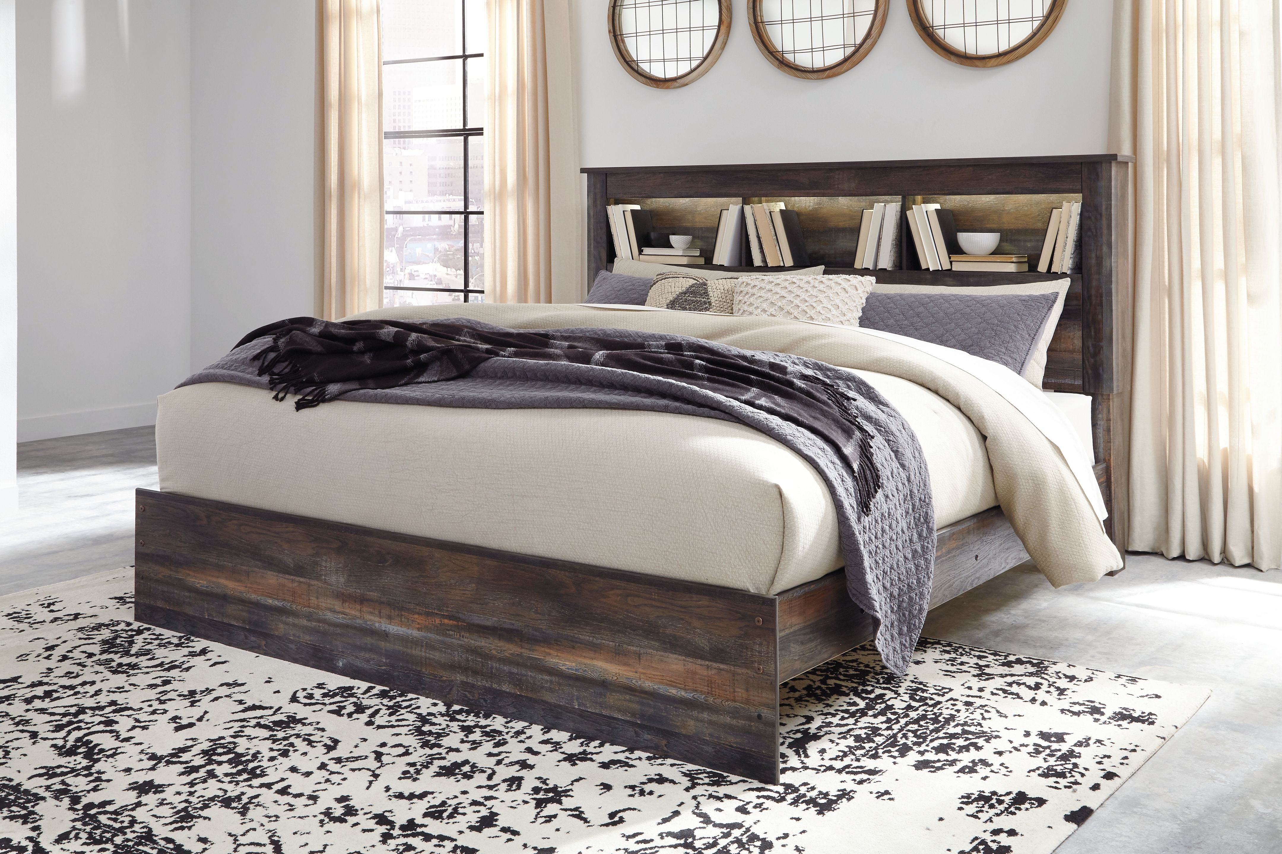 Signature Design by Ashley® Drystan - Panel Bookcase Bed | Meri Furniture