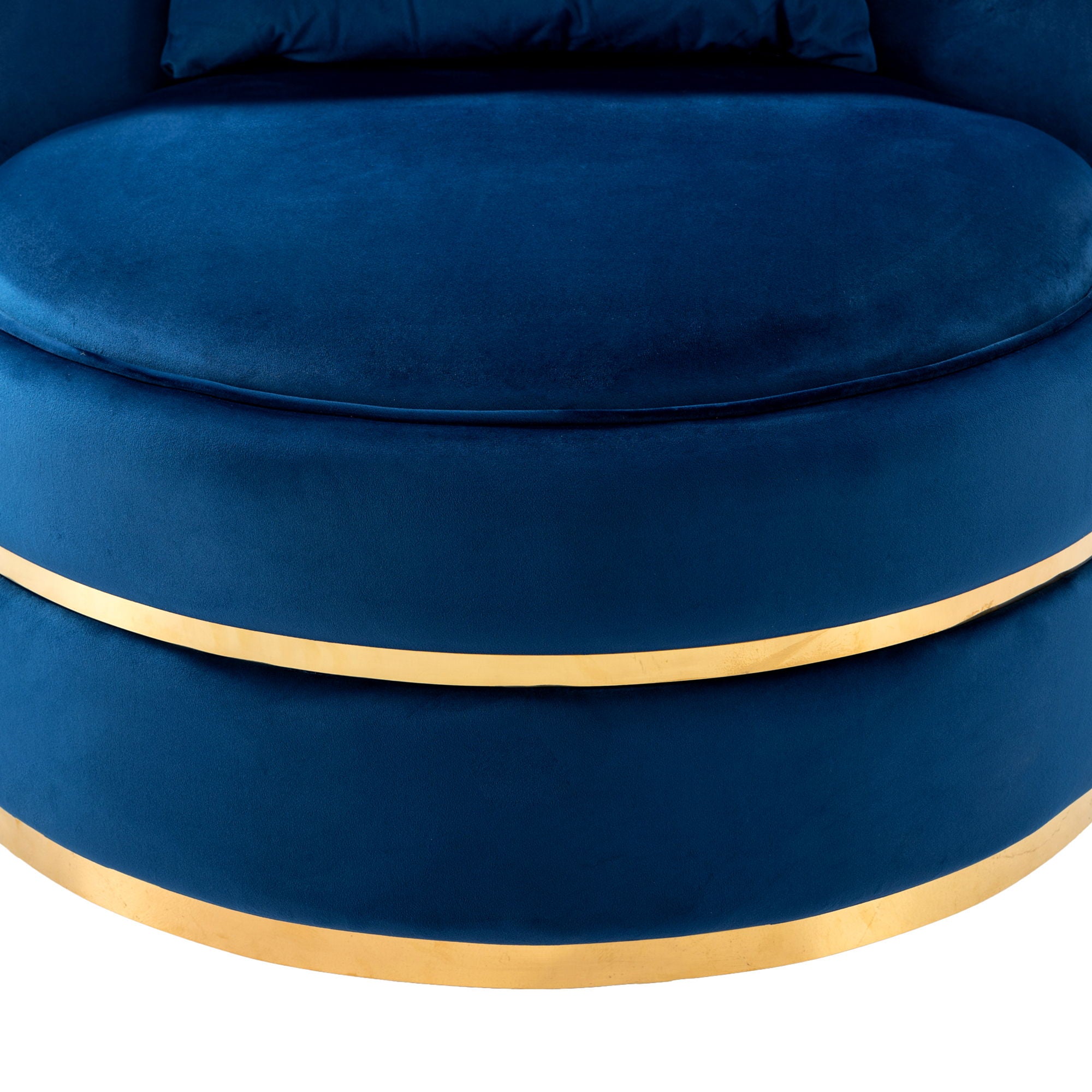 360 Degree Swivel Over Sized Upholstered Barrel Chair