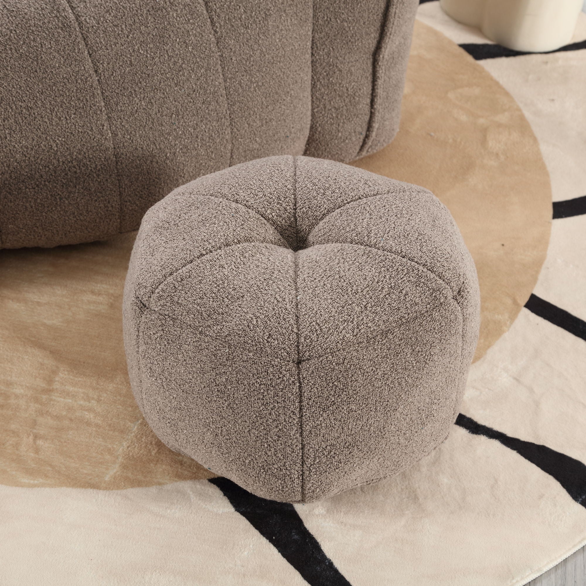Soft Chenille Bean Bag Chair With High Resilient Foam