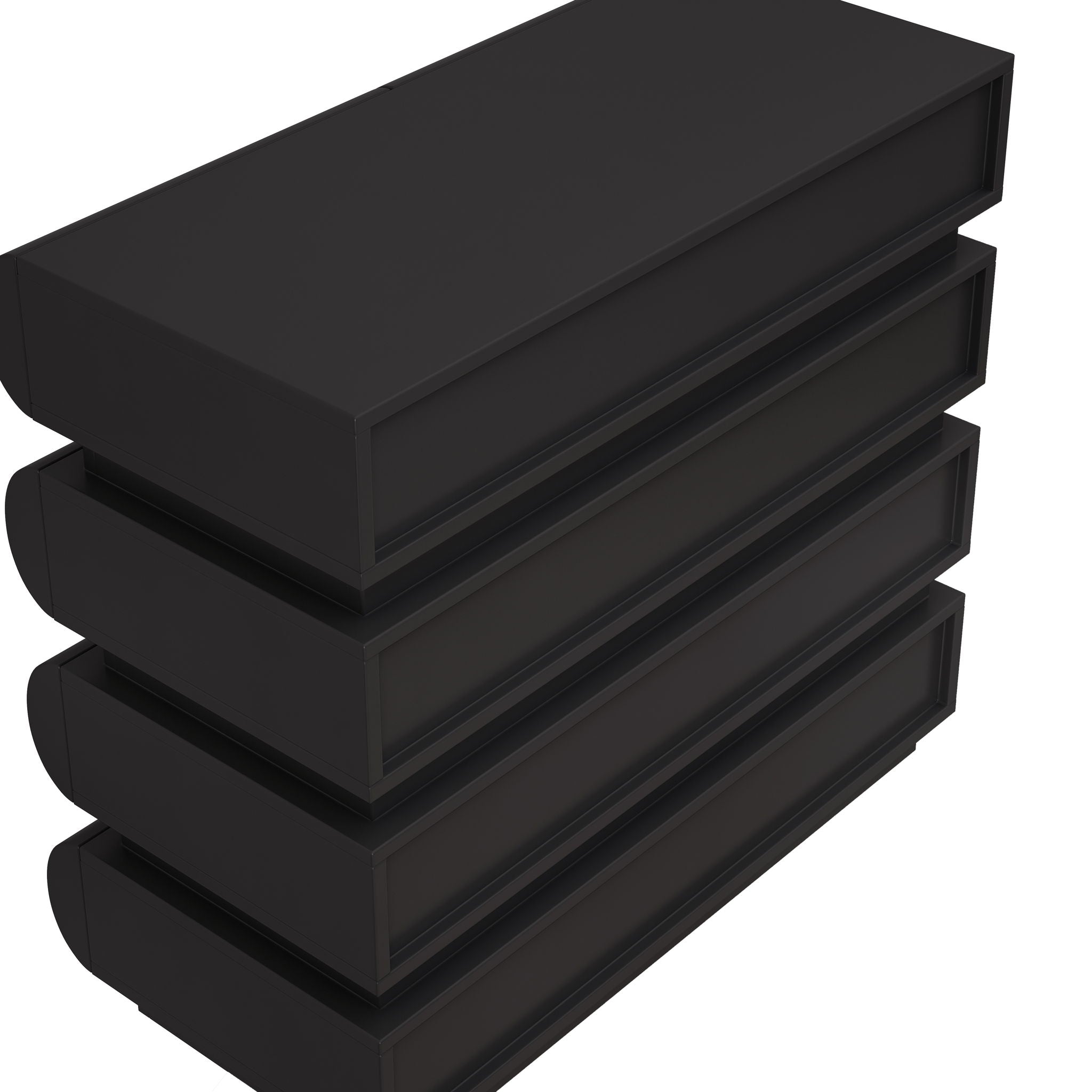 Minimalist Handle Less 8 Drawer Dresser With Wide Storage