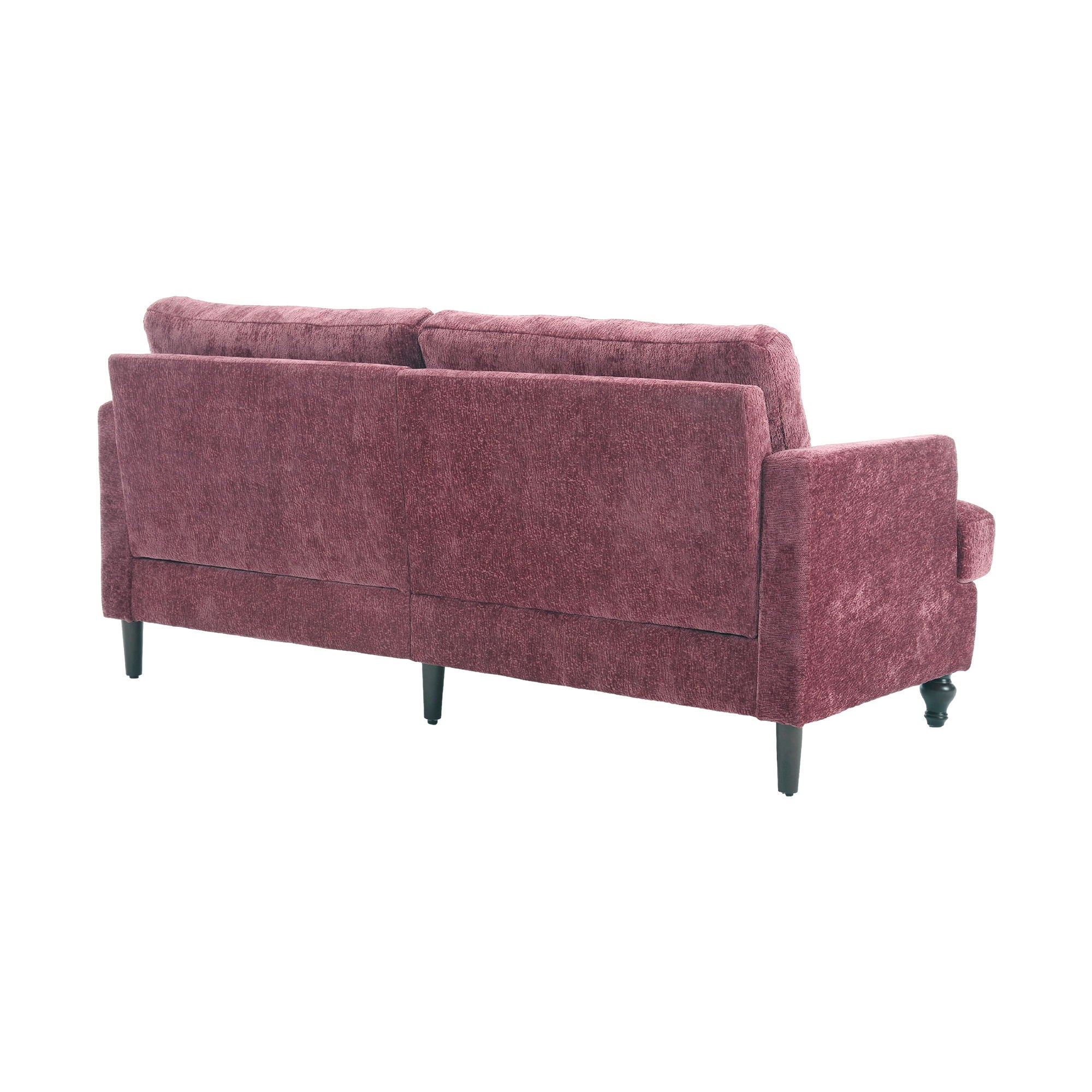 Mid Century Modern Fabric Loveseat Sofa, 2 Seat Upholstered Couch