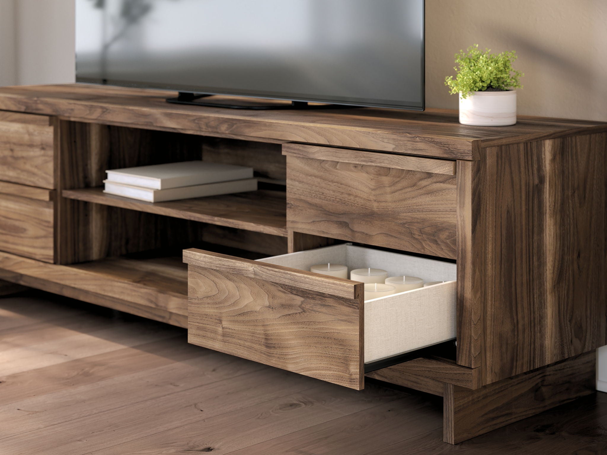 Zadilyn - TV Stand With Fireplace Option
