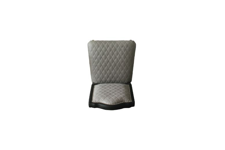 House Beatrice - Side Chair Set of 2) - Two Tone Gray Fabric & Charcoal