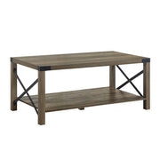 ACME Abiram - Coffee Table - Rustic Oak Finish | Meri Furniture