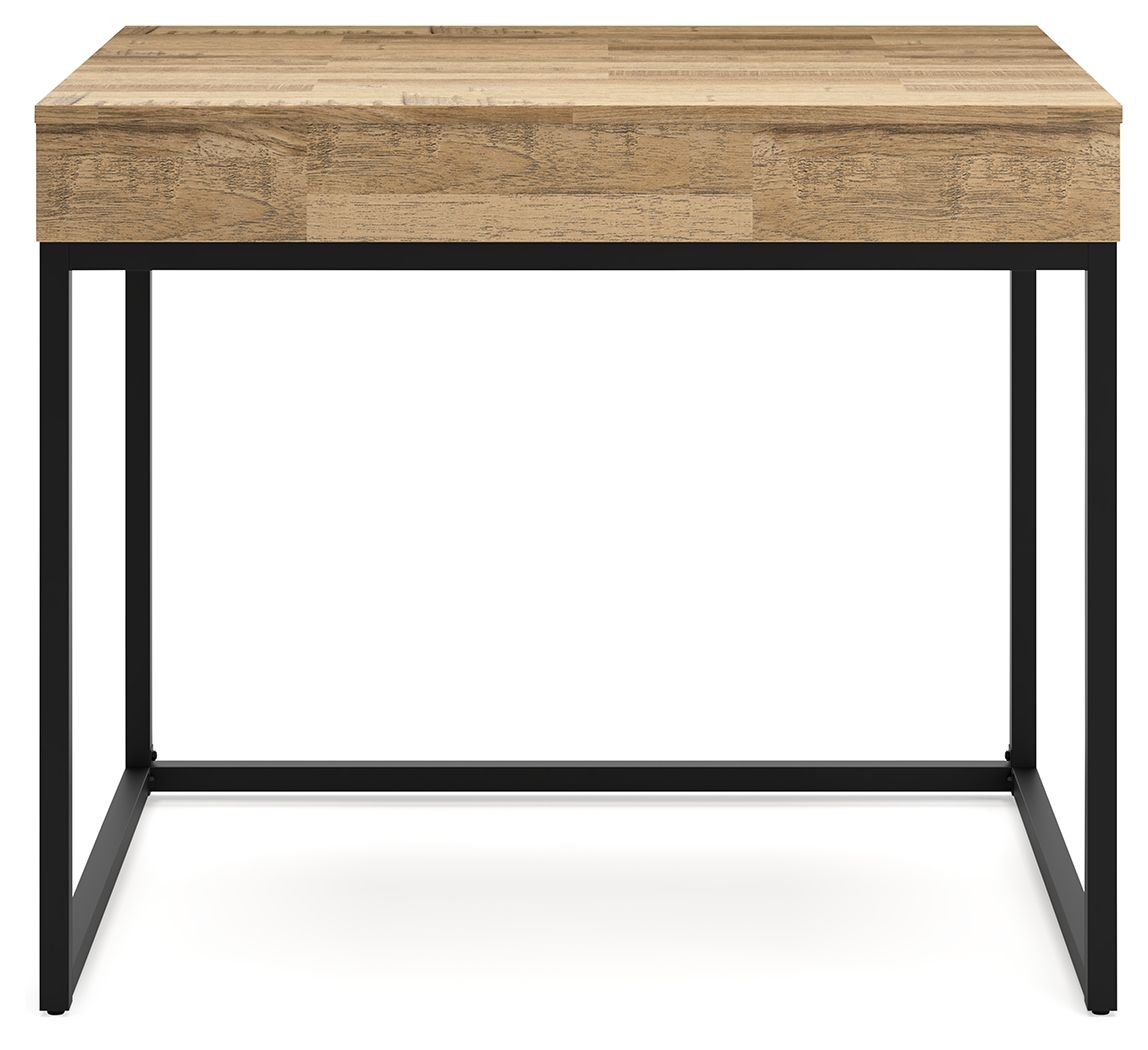Signature Design by Ashley® Gerdanet - Light Brown / Black - Home Office Lift Top Desk | Meri Furniture