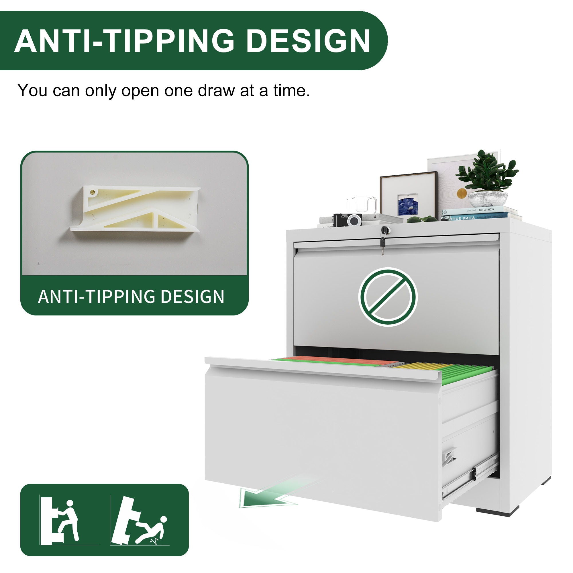 Premium Drawer Metal Lateral File Cabinet With Lock