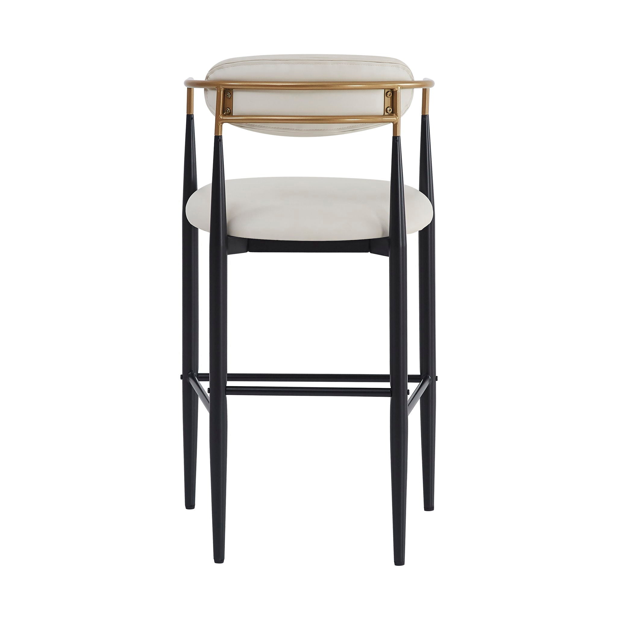 Upholstered Barstools With Back For Kitchen (Set of 2)