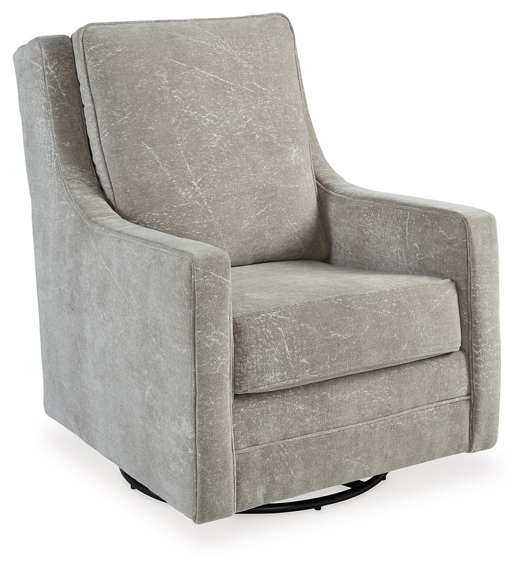 Signature Design by Ashley® Kambria - Pebble - Swivel Glider Accent Chair | Meri Furniture