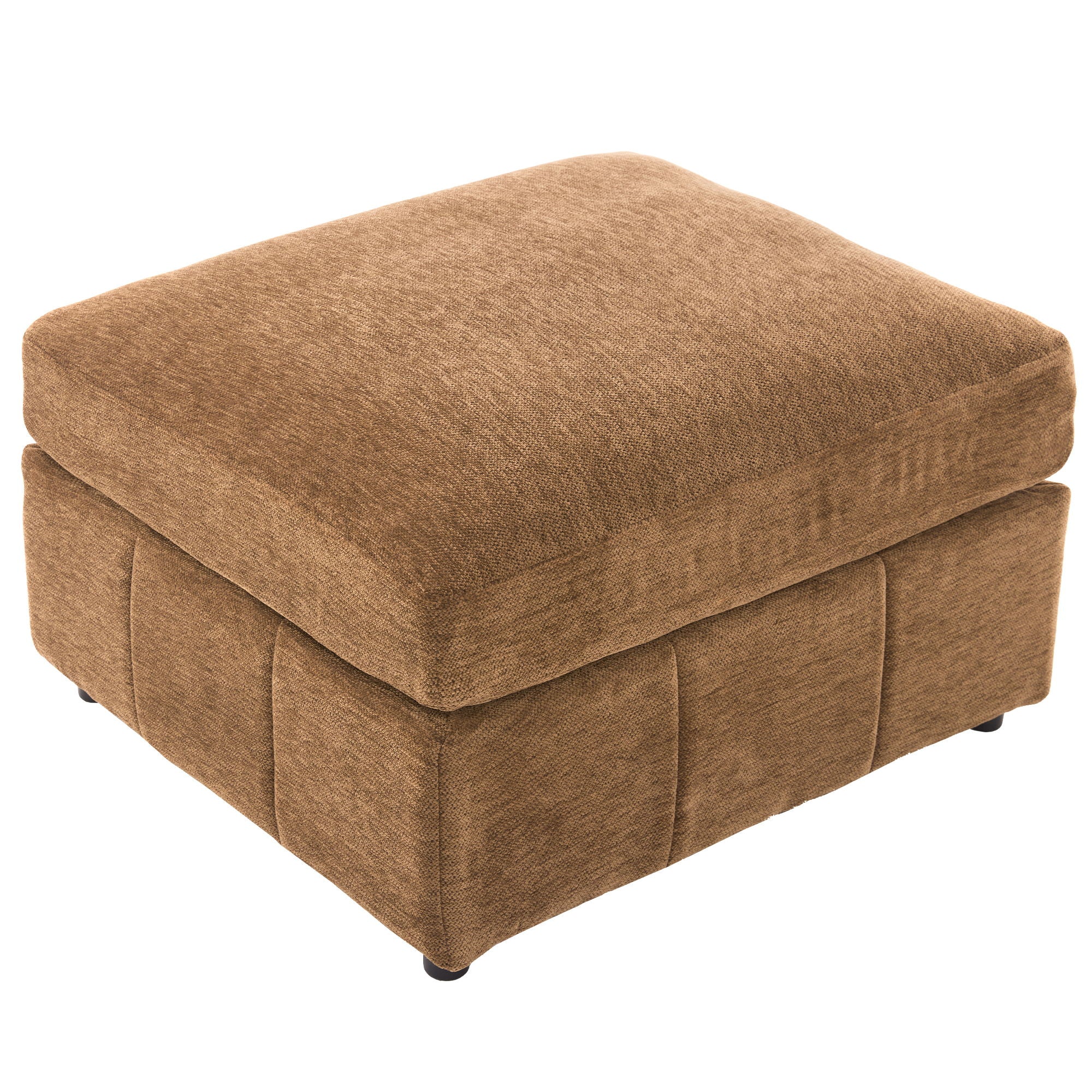 Modern Modular U-Shaped Sofa Bed With Movable Ottoman, USB Ports, Phone Holder